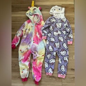 Girls Fleece PJ Onesies XS/S